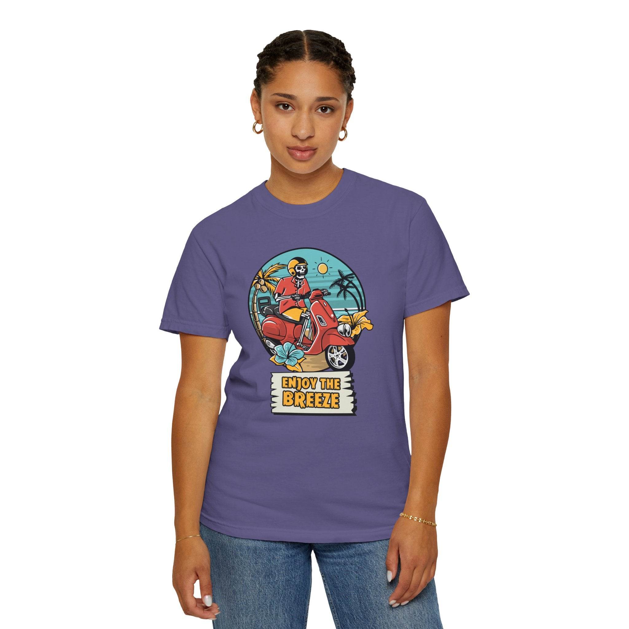 Enjoy The Breeze Unisex Garment-Dyed T-Shirt - Esmeralda Ecostore