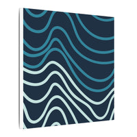 Wiggle Waves Matte Canvas Stretched Multi-Size - Esmeralda Ecostore