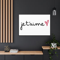 Je t'aime Gallery Canvas Wraps