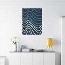 Wiggle Waves Matte Canvas Stretched Multi-Size - Esmeralda Ecostore