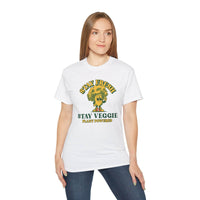Stay Veggie Unisex Ultra Cotton Tee - Esmeralda Ecostore