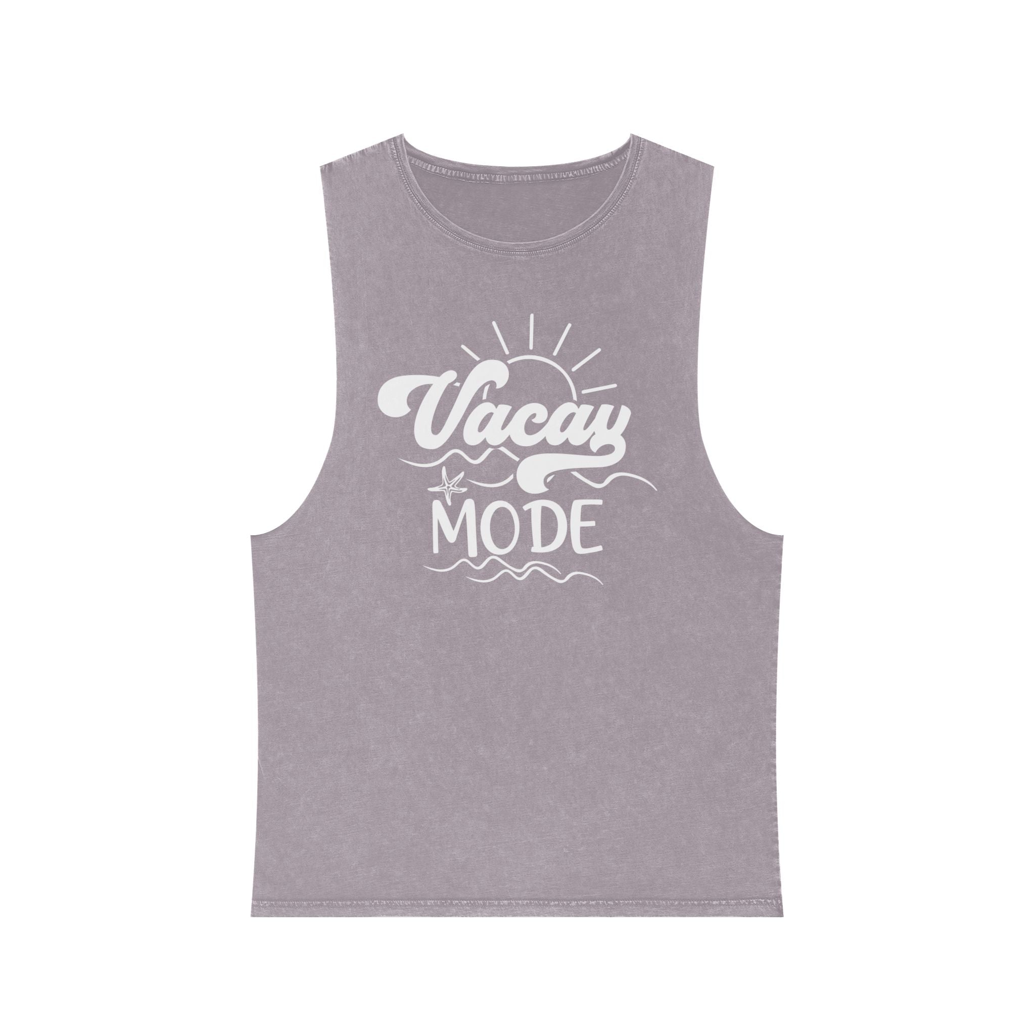 Vacay Mode Unisex Stonewash Tank Top