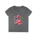 Tropical Chill Ladies's V-Neck T-Shirt - Esmeralda Ecostore