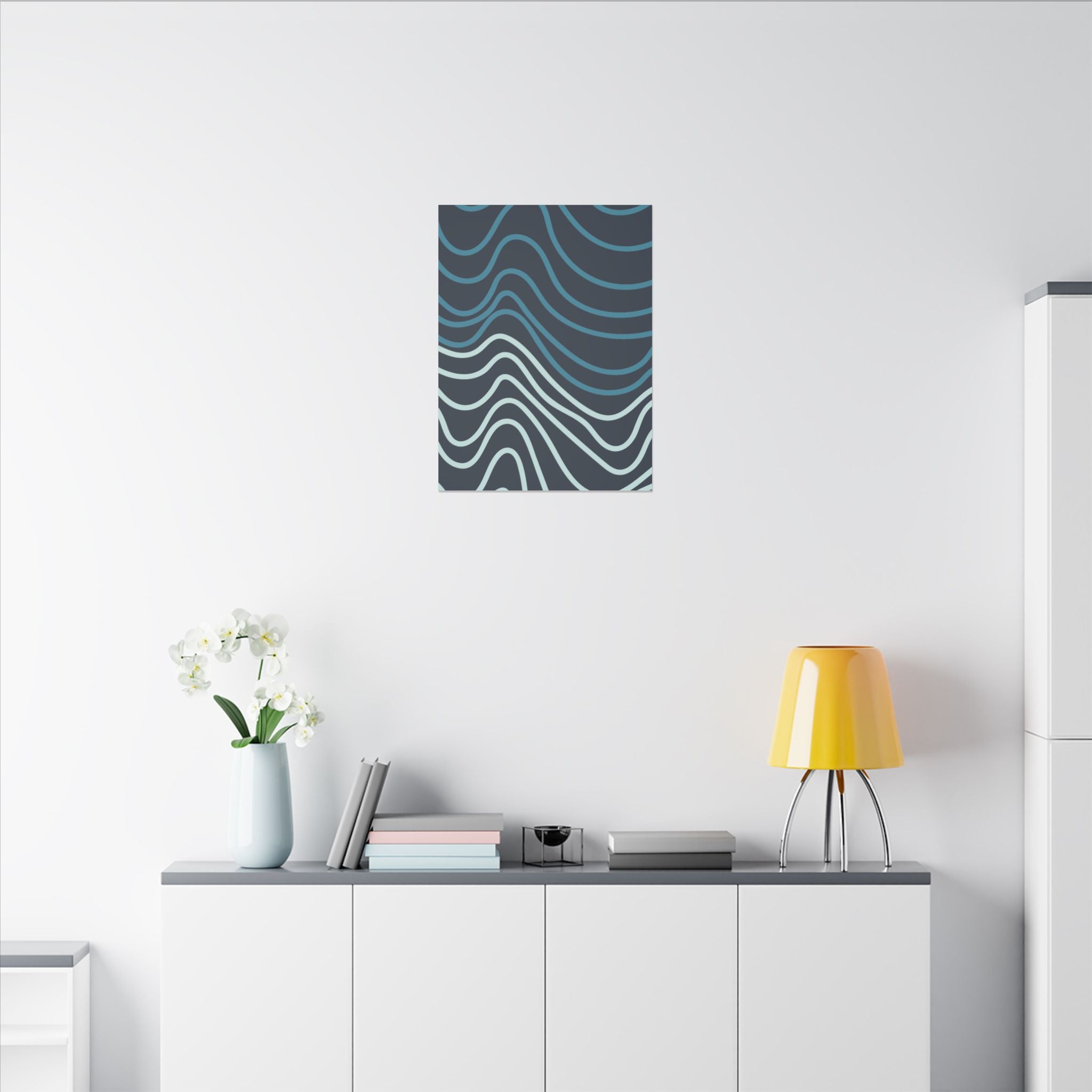 Wiggle Waves Matte Canvas