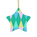 Geometric Gems Decorative Ceramic Ornaments - Esmeralda Ecostore