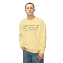Funny Unisex Lightweight Crewneck Sweatshirt