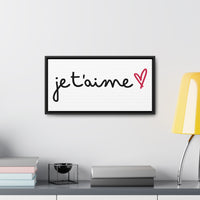 Je t'aime Gallery Canvas Wraps