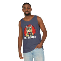 Catbuster Unisex Garment-Dyed Tank Top - Esmeralda Ecostore