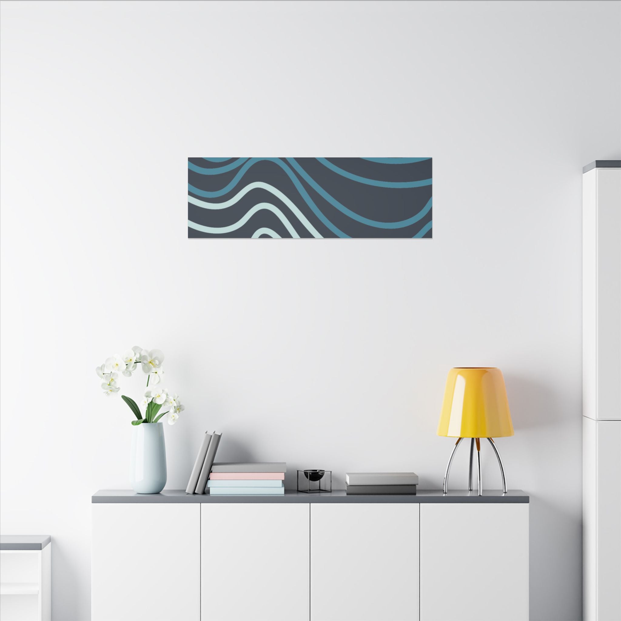 Wiggle Waves Matte Canvas