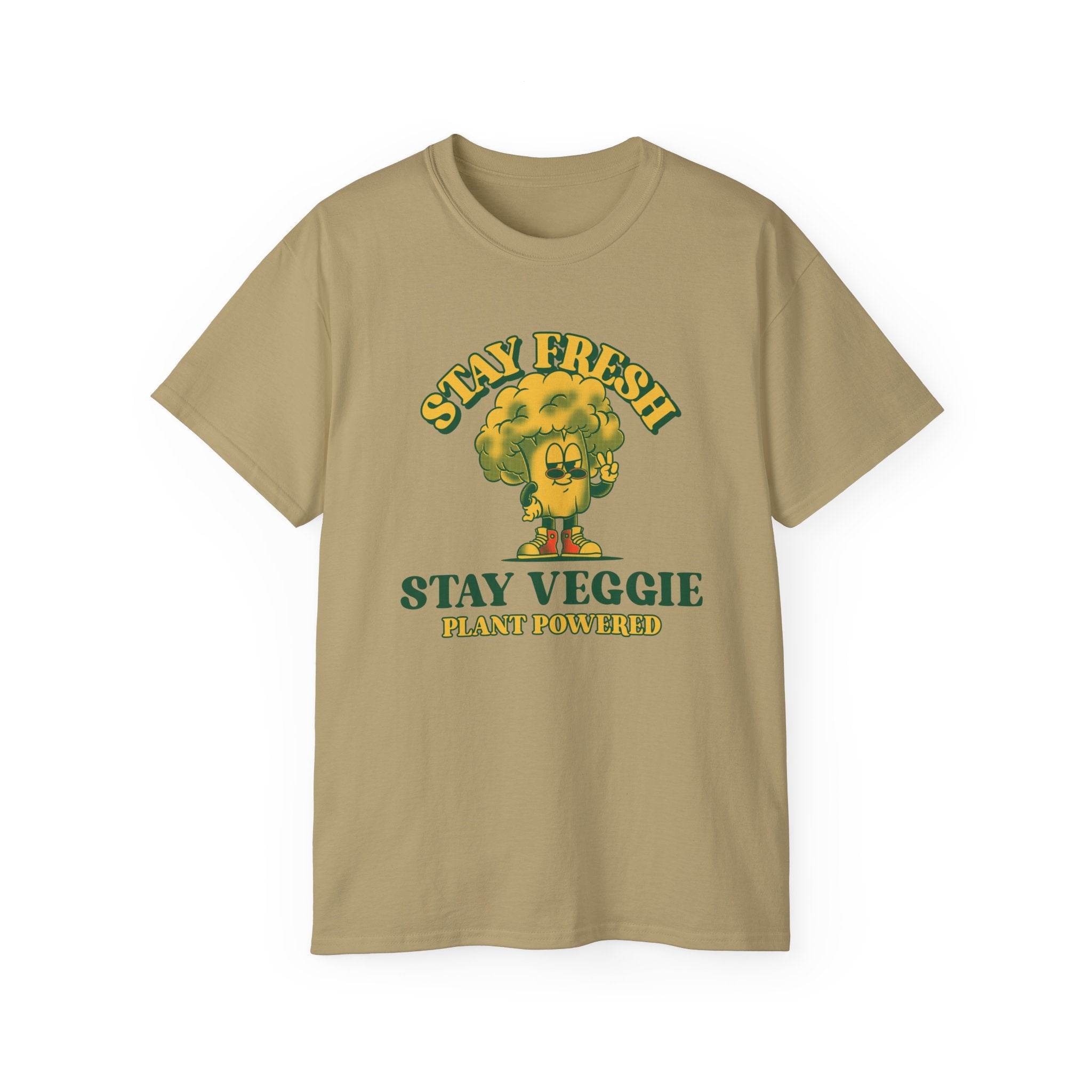 Stay Veggie Unisex Ultra Cotton Tee - Esmeralda Ecostore