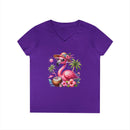 Tropical Chill Ladies's V-Neck T-Shirt - Esmeralda Ecostore