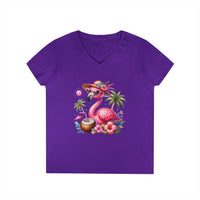 Tropical Chill Ladies's V-Neck T-Shirt - Esmeralda Ecostore