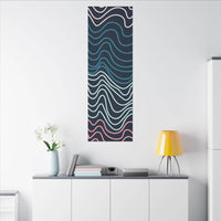 Wiggle Waves Matte Canvas Stretched Multi-Size - Esmeralda Ecostore