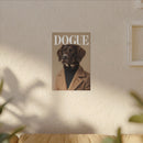 Stylish Dog Art Print Matte Canvas Stretched 0.75" - Multi-Size