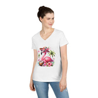 Tropical Chill Ladies's V-Neck T-Shirt - Esmeralda Ecostore