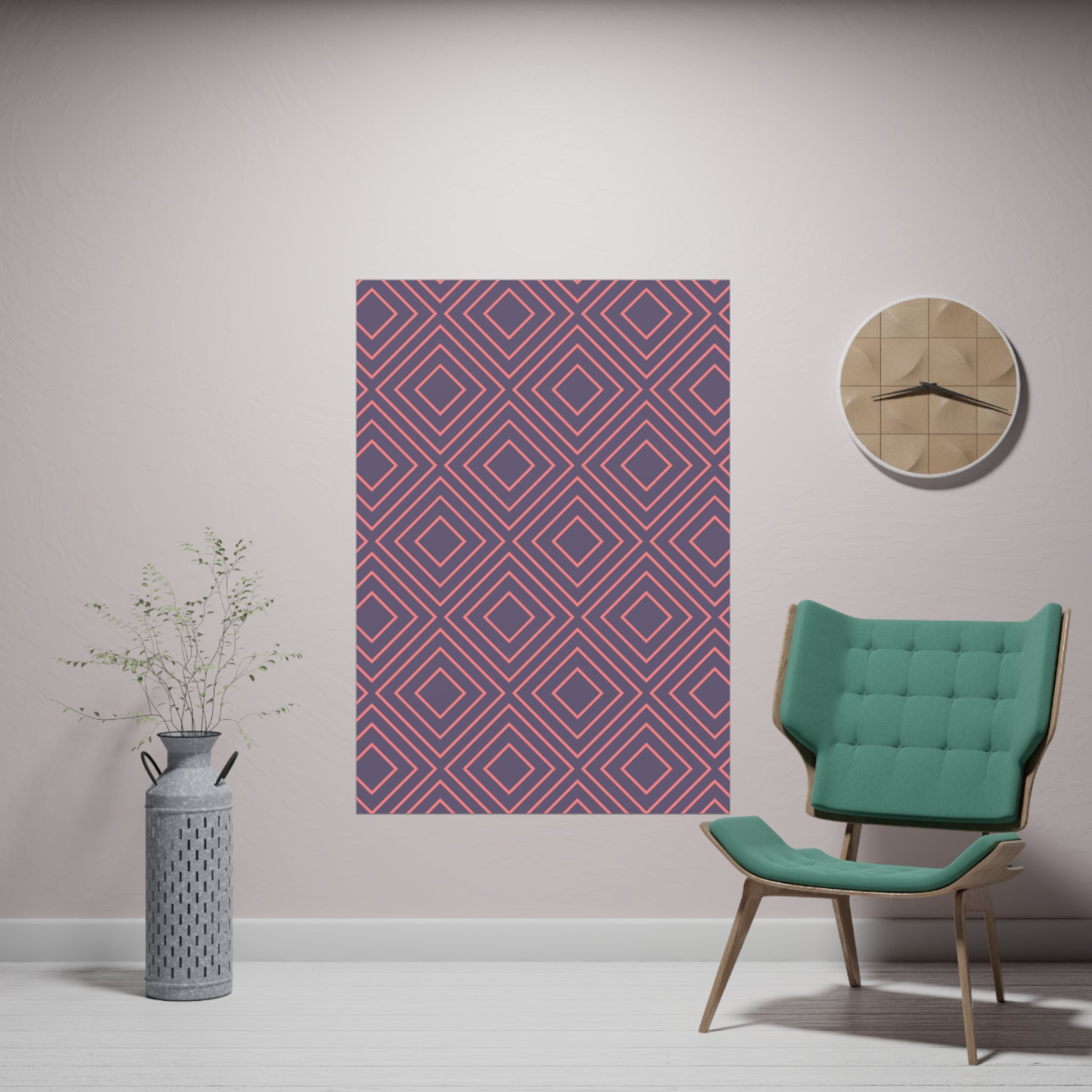 Optical Grid Matte Paper Poster