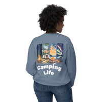 Camping Life Unisex Lightweight Crewneck Sweatshirt