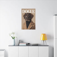 Stylish Dog Art Print Matte Canvas Stretched 0.75" - Multi-Size