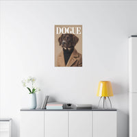 Stylish Dog Art Print Matte Canvas Stretched 0.75" - Multi-Size