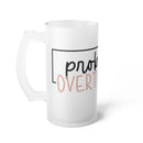 Probably Overthinking Frosted Glass Beer Mug