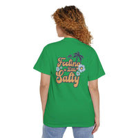 Blue Ocean Unisex Heavy Cotton Pocket Tee - Esmeralda Ecostore