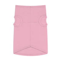 Printify pink cotton small dog shirt eco-friendly pet tank top with armholes and curved hem for comfort