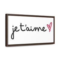 Je t'aime Gallery Canvas Wraps