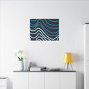 Wiggle Waves Matte Canvas Stretched Multi-Size - Esmeralda Ecostore