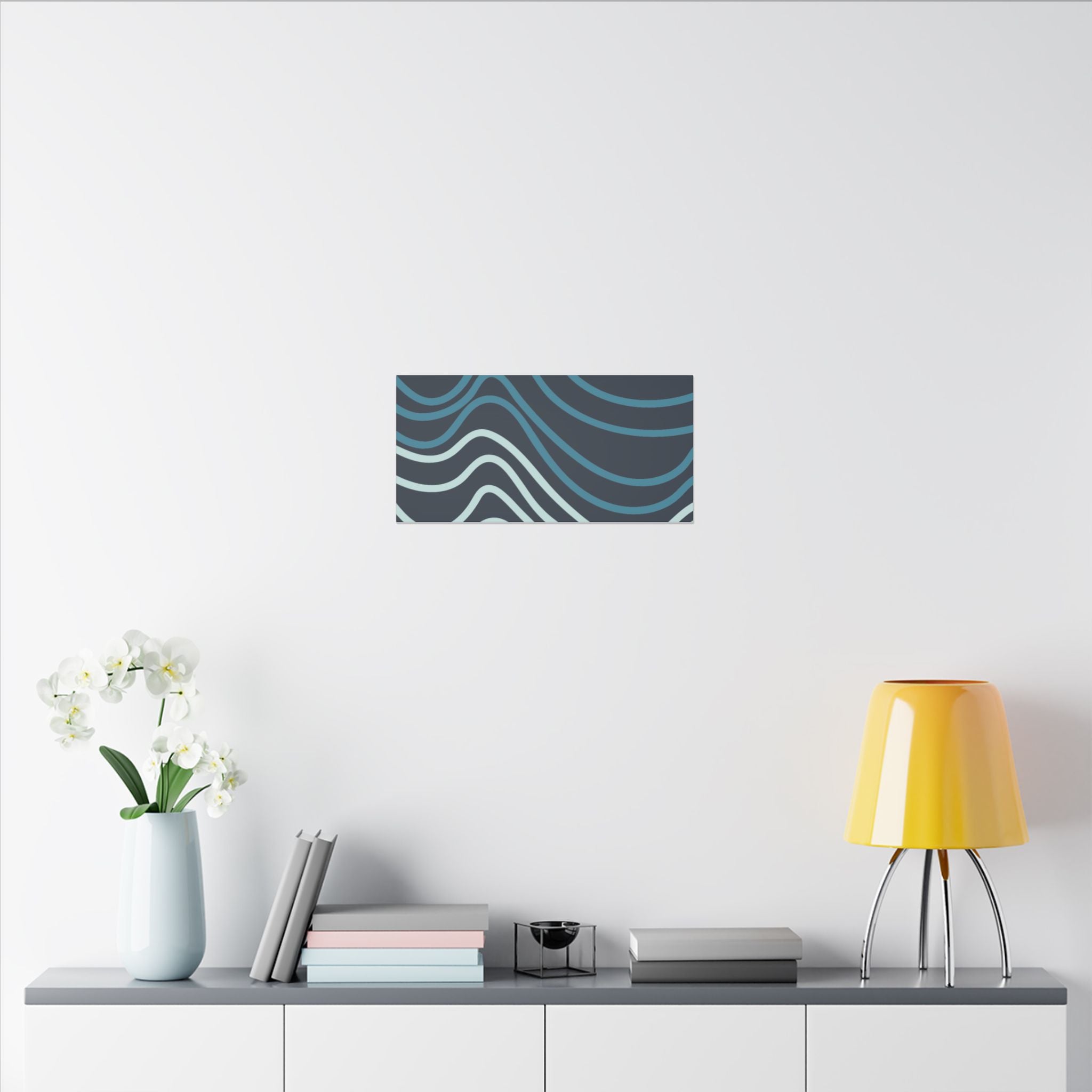 Wiggle Waves Matte Canvas