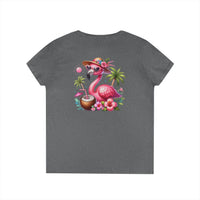 Tropical Chill Ladies's V-Neck T-Shirt - Esmeralda Ecostore