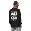 Sarcastic Unisex Garment-Dyed Long Sleeve T-Shirt - Esmeralda Ecostore