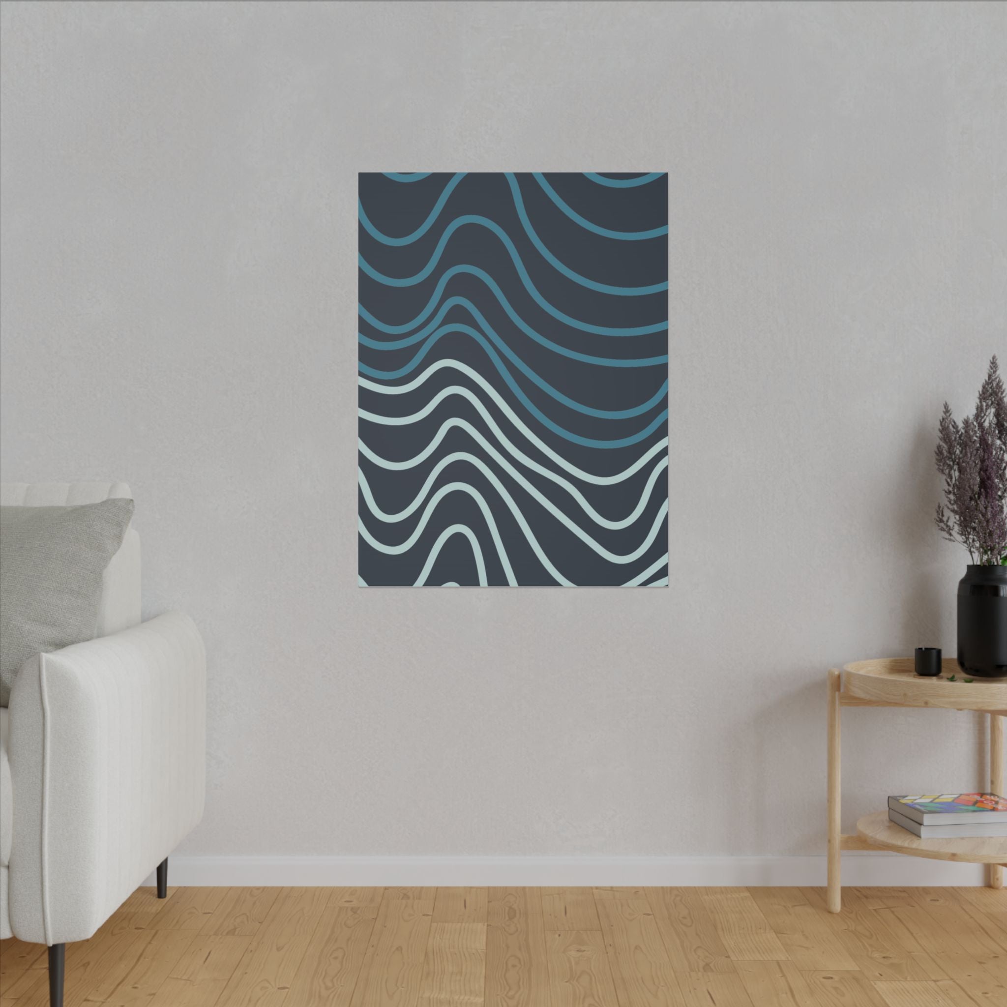 Wiggle Waves Matte Canvas