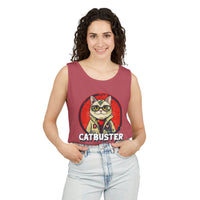 Catbuster Unisex Garment-Dyed Tank Top - Esmeralda Ecostore