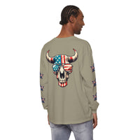 Liberty Horns Unisex Garment-Dyed Long Sleeve T-Shirt