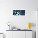 Wiggle Waves Matte Canvas Stretched Multi-Size - Esmeralda Ecostore