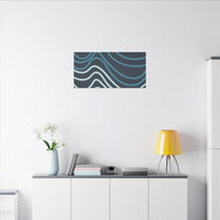 Wiggle Waves Matte Canvas