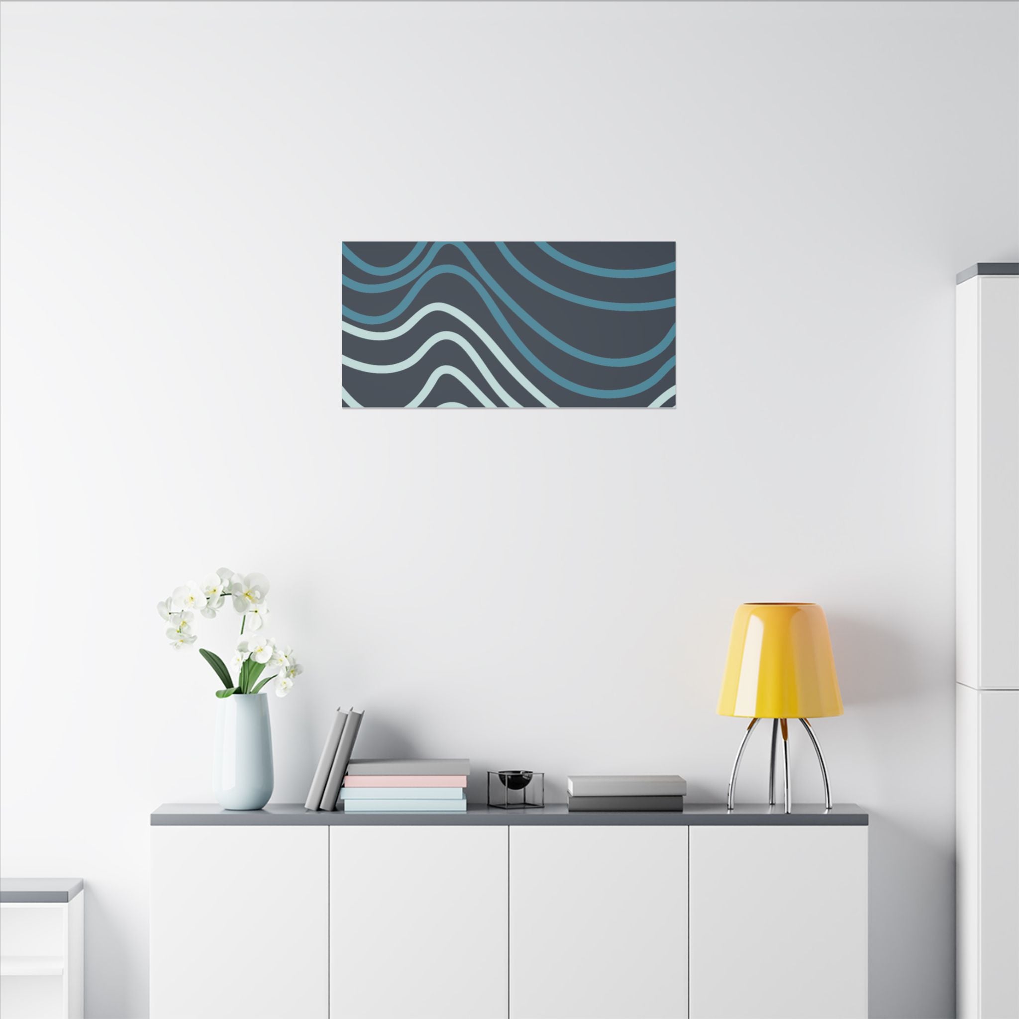 Wiggle Waves Matte Canvas