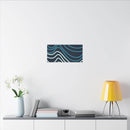 Wiggle Waves Matte Canvas Stretched Multi-Size - Esmeralda Ecostore