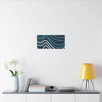 Wiggle Waves Matte Canvas Stretched Multi-Size - Esmeralda Ecostore