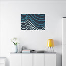 Wiggle Waves Matte Canvas Stretched Multi-Size - Esmeralda Ecostore