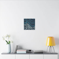 Wiggle Waves Matte Canvas Stretched Multi-Size - Esmeralda Ecostore