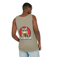 Catbuster Unisex Garment-Dyed Tank Top - Esmeralda Ecostore