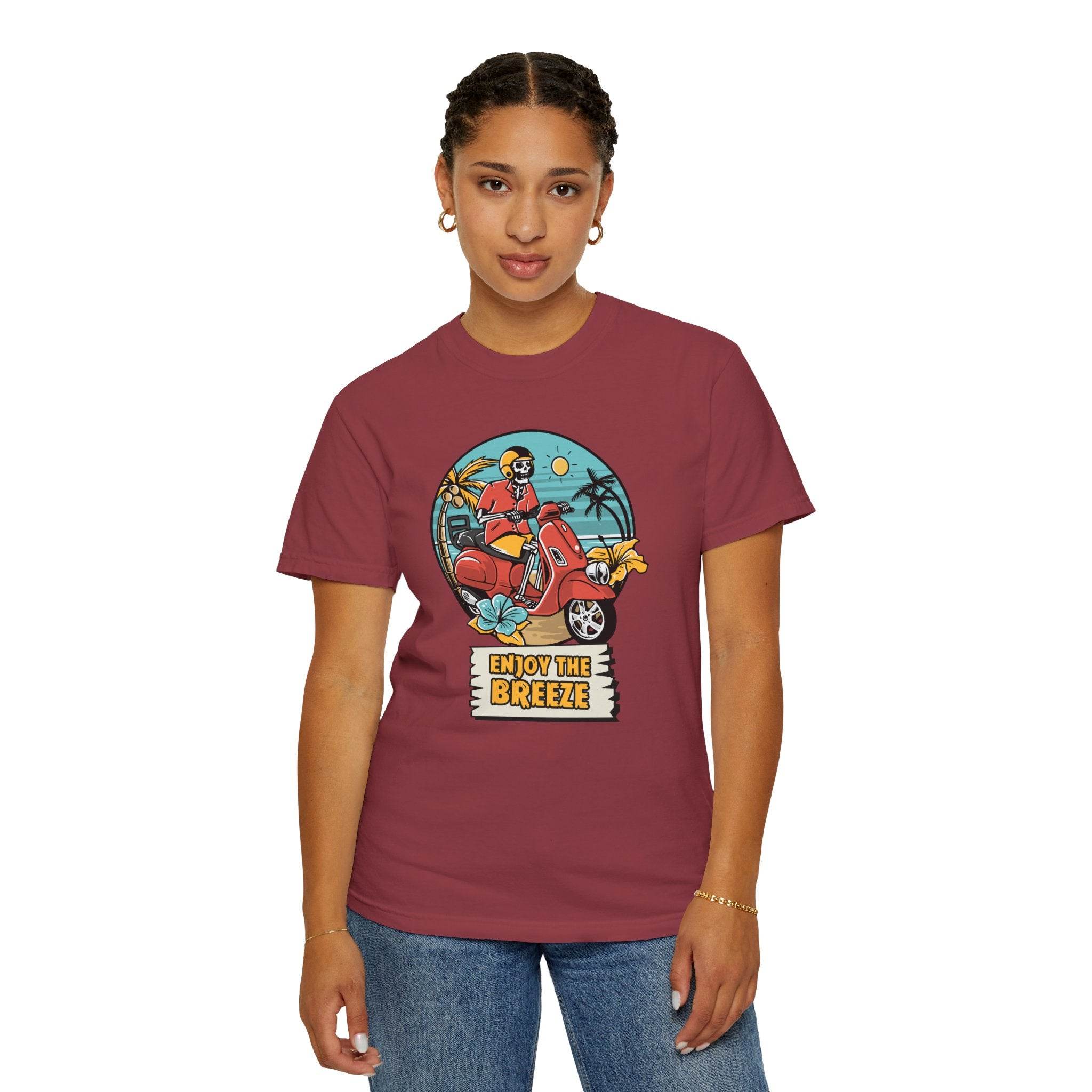 Enjoy The Breeze Unisex Garment-Dyed T-Shirt - Esmeralda Ecostore