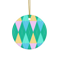 Geometric Gems Decorative Ceramic Ornaments - Esmeralda Ecostore