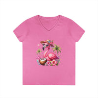 Tropical Chill Ladies's V-Neck T-Shirt - Esmeralda Ecostore