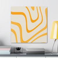 Golden Flow Canvas Gallery Wraps