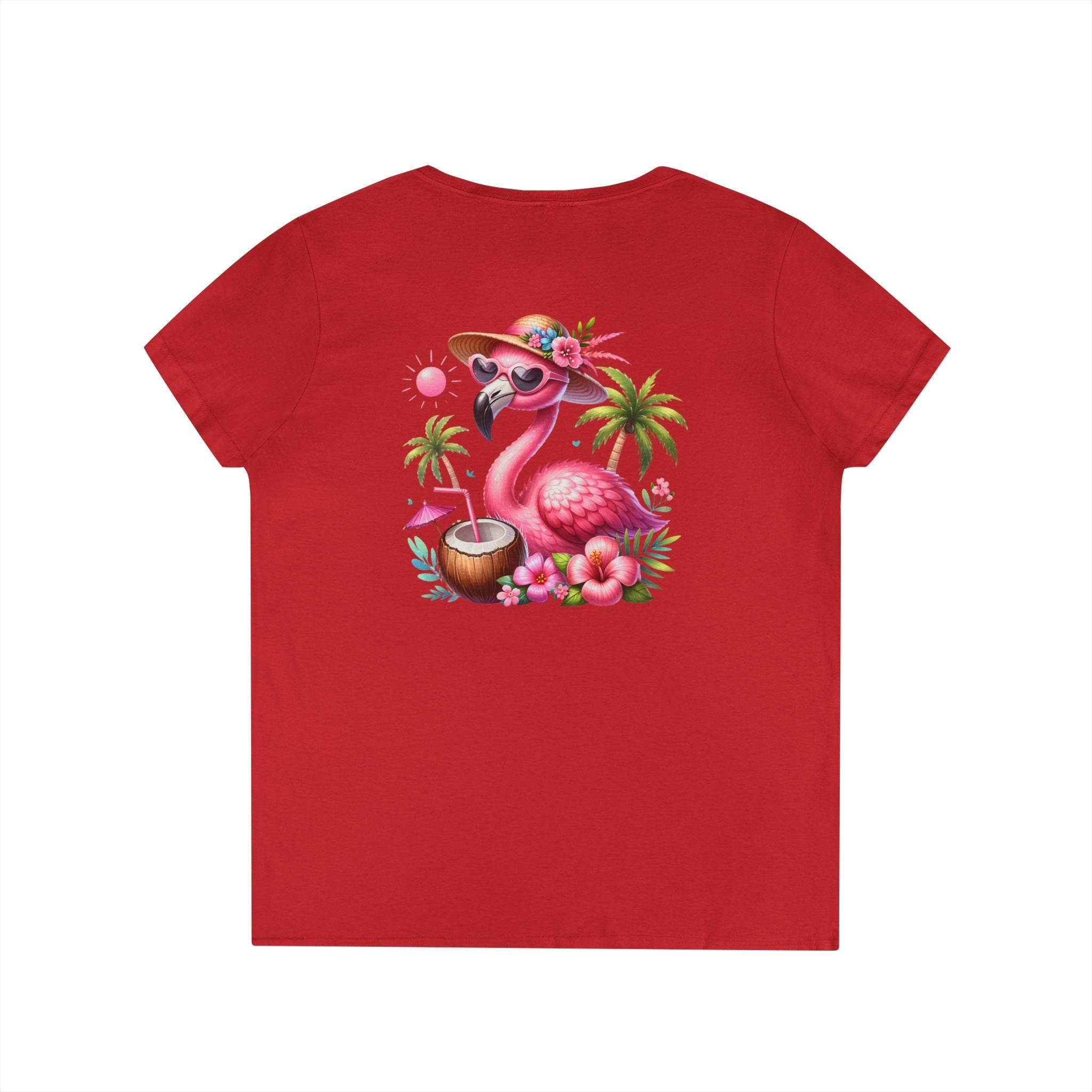 Tropical Chill Ladies's V-Neck T-Shirt - Esmeralda Ecostore