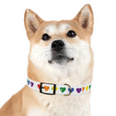 Rainbow Hearts Dog Collar