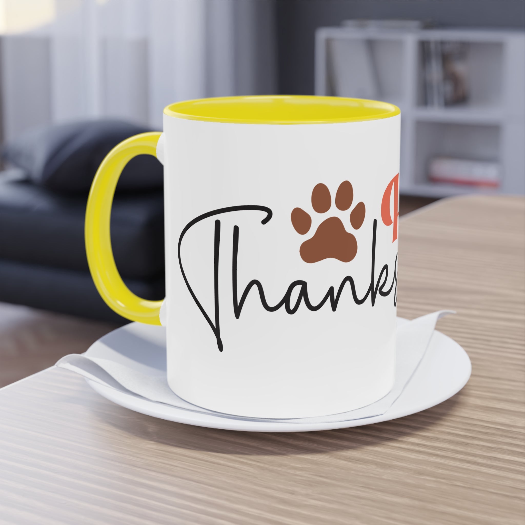 Happy Thanksgiving Two - Tone Coffee Mug