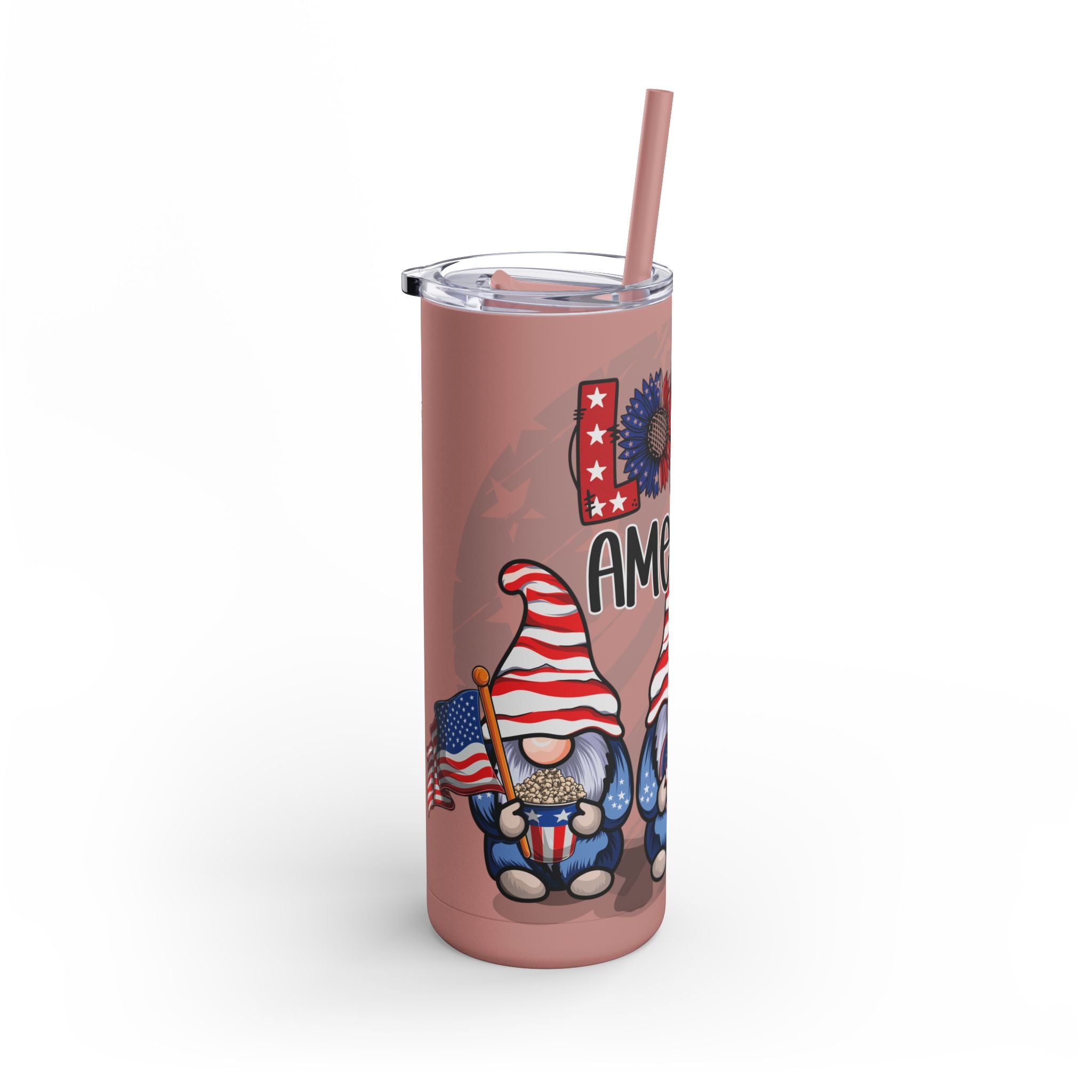 Love America Maars Maker Skinny Matte Tumbler